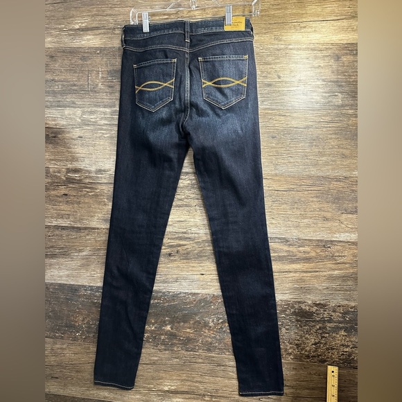 Abercrombie & Fitch Blue Skinny Jeans with Jems - Picture 2 of 5